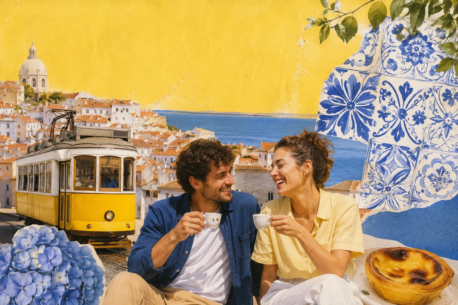 An illustrated Lisbon afternoon